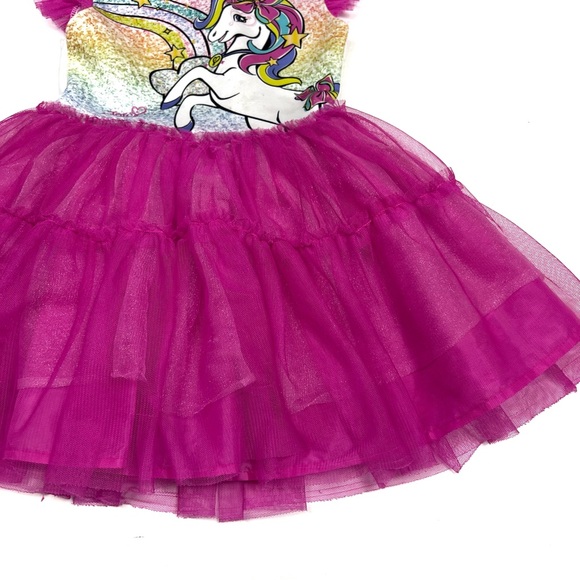 Nickelodeon Hooded Unicorn Dress Sz  XS || Jo Jo Siwa White Tutu /Tulle poof - Picture 4 of 14